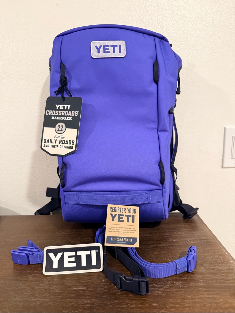 NWT Yeti 22L Crossroads Backpack in Ultramarine Violet Purple/Blue - RARE!